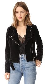 PAIGE Shanna Velvet Moto Jacket at Shopbop