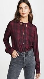 PAIGE Taryn Plaid Button Down at Shopbop