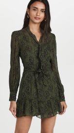 PAIGE Vittoria Army Green Multi Dress at Shopbop