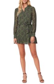 PAIGE Vittoria Long Sleeve Silk Dress at Nordstrom