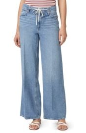 PAIGE Zoey Tie Waist Wide Leg Jeans at Nordstrom