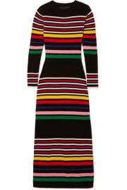 PAPER London - Striped ribbed wool midi dress at Net A Porter