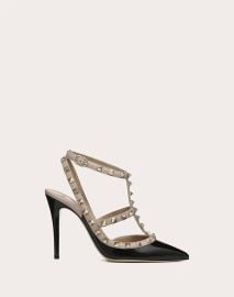 PATENT ROCKSTUD CAGED PUMP 100MM at Valentino