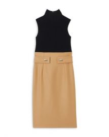 PAULE KA Color Blocked Turtleneck Sheath Dress   Bloomingdales at Bloomingdales