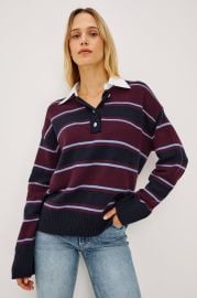 PAXTON SWEATER - BOYSENBERRY STRIPE at Rails