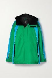 PE NATION Park City hooded padded color-block recycled-canvas ski jacket NET-A-PORTER at Net a Porter