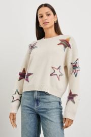 PERCI SWEATER - IVORY RAINBOW MULTI STARS Rails at Rails