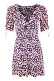 PETITE Frill Tea Dress at Topshop