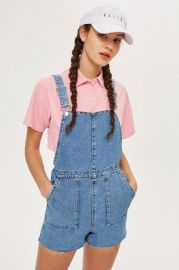 PETITE Short Denim Dungaress - Rompers   Jumpsuits - Clothing at Topshop