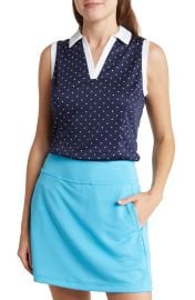 PGA Tour Polka Dot Airflow Top at Nordstrom Rack