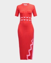 PH5 Jodie Pleated Asymmetric Wavy Long Dress at Neiman Marcus