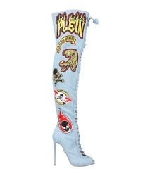 PHILIPP PLEIN Blue Womens Boots at Yoox