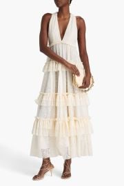 PHILOSOPHY DI LORENZO SERAFINI Ruffled lace maxi dress at The Outnet