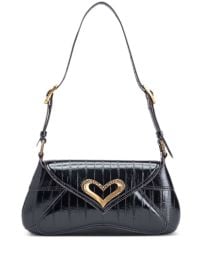 PINKO 520 Leather Shoulder Bag Black at Farfetch