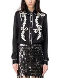 PINKO Chip Camicia Satin Shirt Bloomingdales at Bloomingdales
