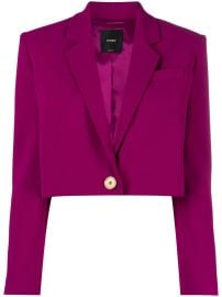 PINKO Cropped single-breasted Blazer - at Farfetch