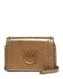 PINKO Love Click Mini Nappa Laminata Strass Incastonati Bag Bloomingdales at Bloomingdales