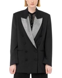 PINKO Manduria Embellished Double Breasted Blazer Bloomingdales at Bloomingdales