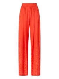PINKO floral-pattern Straight Trousers Orange at Farfetch