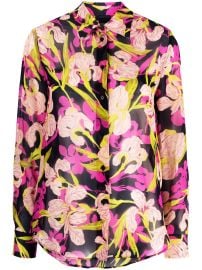 PINKO floral-print long-sleeve Shirt - at Farfetch