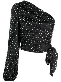 PINKO polka-dot one-shoulder Blouse - at Farfetch