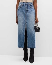 PISTOLA Alice Denim Midi Skirt at Neiman Marcus