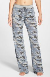 PJ Salvage Camo Pajama Pants in Heather Grey at Nordstrom