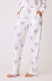 PJ Salvage Peace & Love Thermal Knit Pajama Pants at Nordstrom