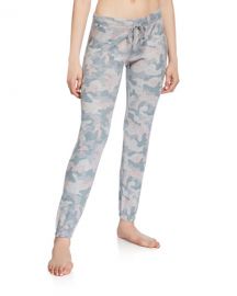 PJ Salvage Weekend Love Camo Jogger Pants at Neiman Marcus