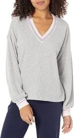 PJ Salvage Women39s Loungewear Cute as a Button Long Sleeve Top at Womens Clothing store at Amazon