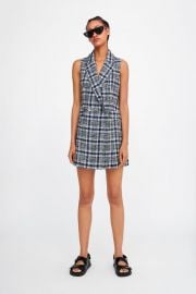 PLAID TWEED VEST at Zara