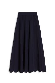 PLEAT LACE SKIRT - NAVY - Scanlan Theodore at Scanlan Theodore