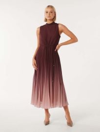 PLEATED MIDI DRESS - Women039s Fashion at Ever New