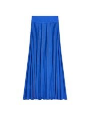PLEATED RIB SKIRT - COBALT - Scanlan Theodore at Scanlan Theodore