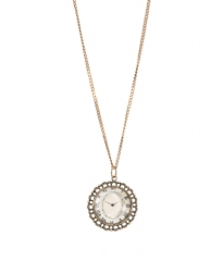 PLL Aria Clock Necklace at Aeropostale