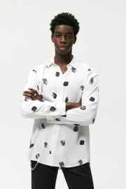 POLKA DOT PRINT SHIRT - White   United States at Zara