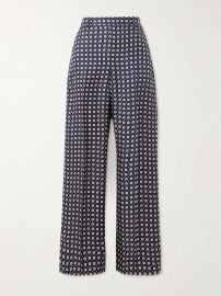 POLO RALPH LAUREN Printed silk satin-twill wide-leg pants NET-A-PORTER at Net a Porter