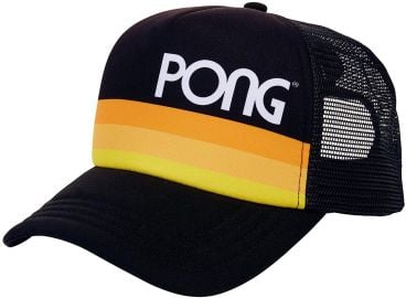 PONG Atari Men s Vintage Style Retro Snapback Hat  Black  One Size Fits Most  Adjustable at Amazon