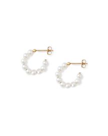 POPPY FINCH Small Baby Pearl Hoop Earrings at Neiman Marcus