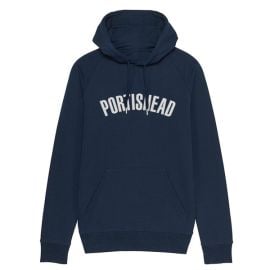 PORTISHEAD FILLED IN LOGO NAVY HOODIE POD Clothing Portishead UK at Portishead