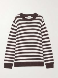 POSSE Lara striped cotton sweater at Net a Porter