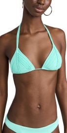 PQ Swim Isla Triangle Bikini Top Seafoam D at Shopbop
