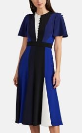 PRABAL GURUNG COLORBLOCKED SILK DRESS at Barneys