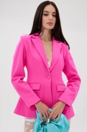 PRETTY IN PINK FITTED BLAZER AKIRA at Akira
