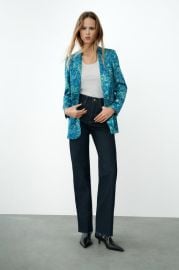 PRINTED BLAZER - Multicolored   United States at Zara