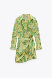 PRINTED DRESS WITH HEADBAND at Zara