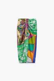 PRINTED KNOTTED SKIRT - Multicolored   United States at Zara