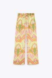 PRINTED PAJAMA-STYLE PANTS - Multicolored   United States at Zara