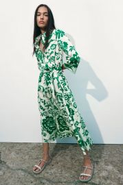 PRINTED POPLIN DRESS   United States at Zara