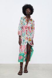 PRINTED SHIRTDRESS WITH SMALL BAG   United States at Zara